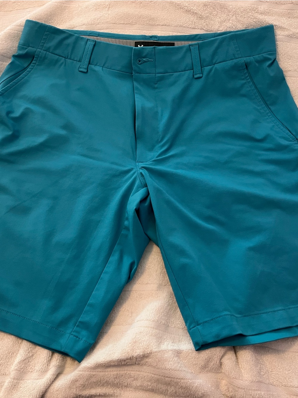 Under Armour Aqua Blue HeatGear Athletic Shorts
